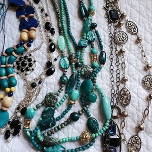 Jewelry Lot Turquoise and Silver Collection